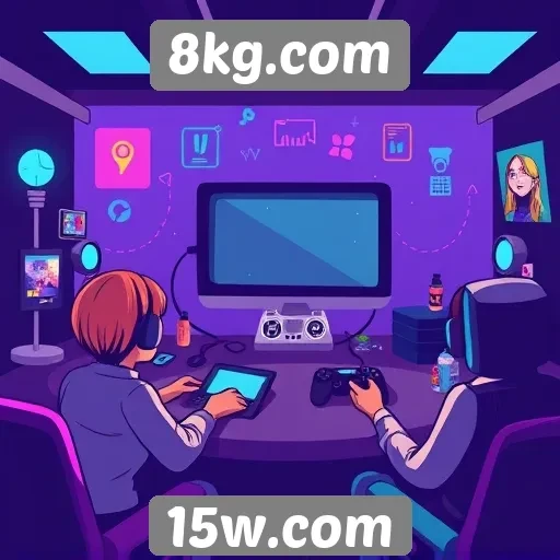Recursos de comunidade e interação no site de jogos 8kg.com